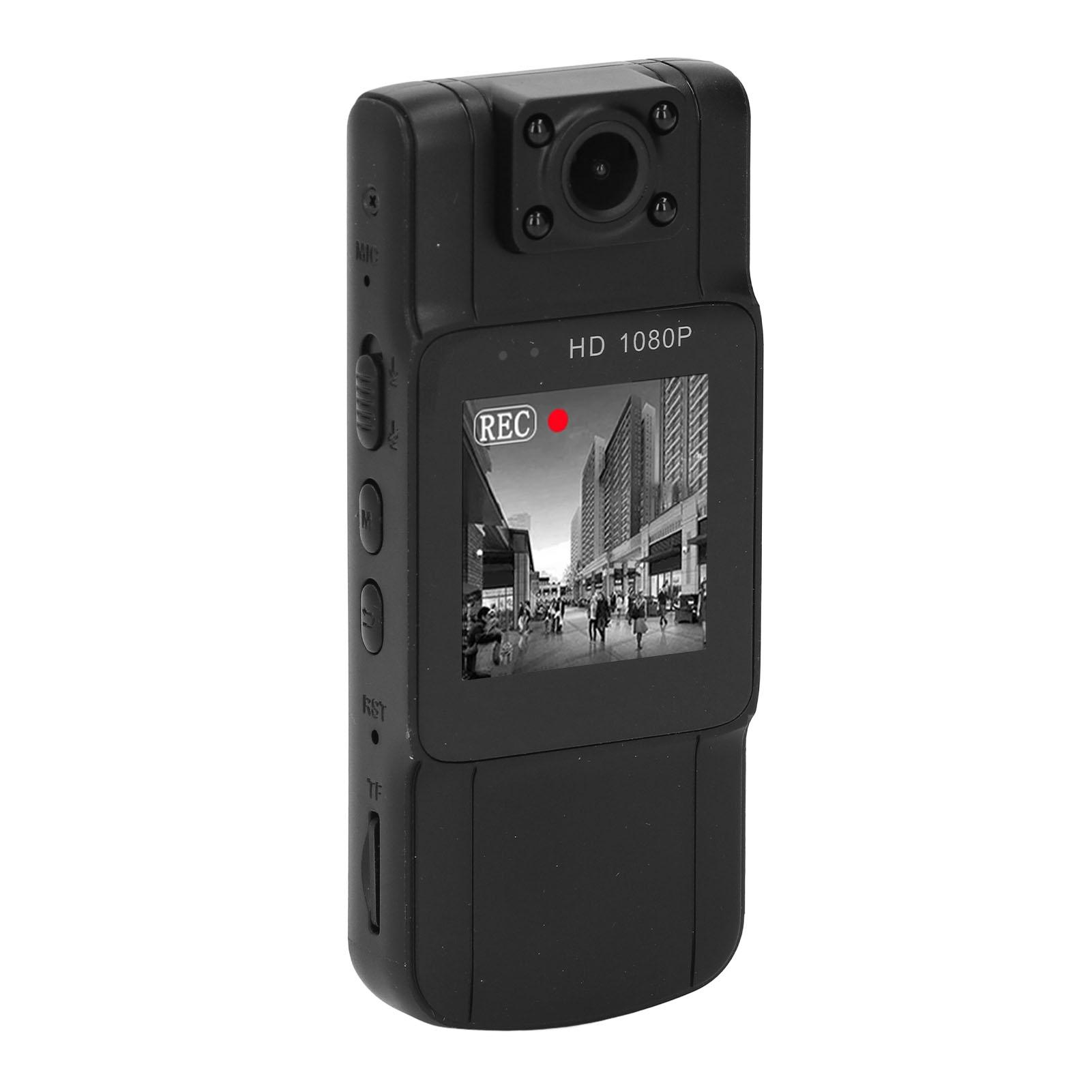 

Натільна камера 2K HD Кольоровий TFT-екран Об єктив, що обертається на 180 градусів Кишеньковий відеореєстратор Ручний 32G