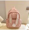 Student Schoolbag Girl's Cute Rabbit Ears Backpack Large Capacity Backpack