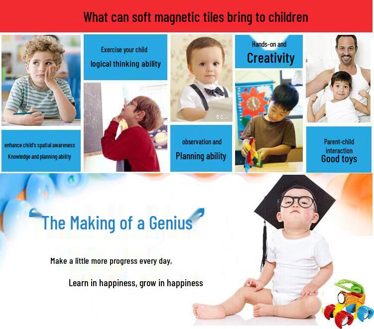 Zhile Magnetic Building Blocks: Early Education Toy for Children's Intellectual Development