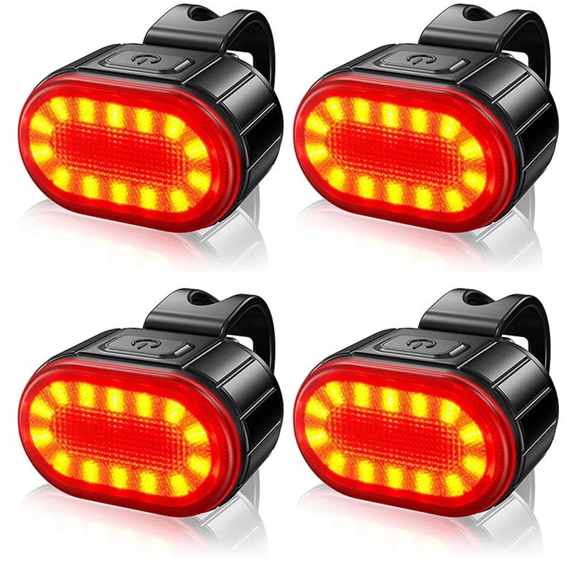 LED Cycling Taillight USB Rechargeable Headlight Waterproof Bike Safety Warning Light Night Bike Cycling Equipment Accessories