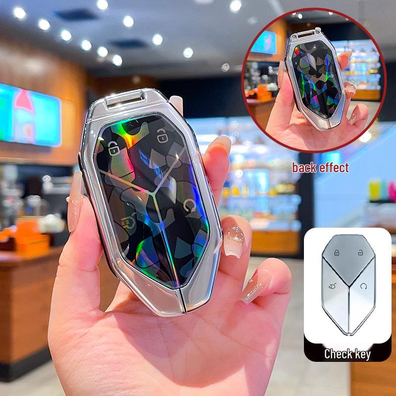 Key Cover & Metal Key Ring for BYD Formula Leopard 3, 5, & 8