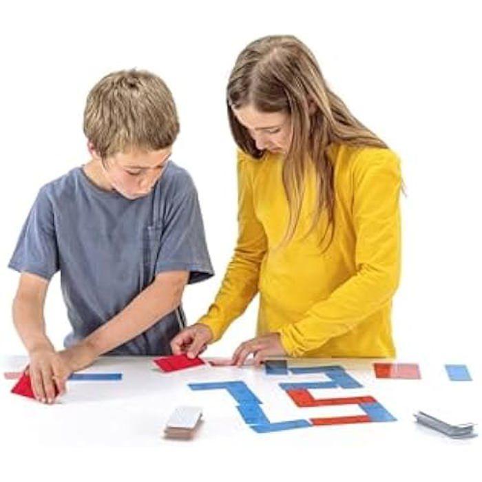 Lernspiel - WISSNER - Domino Division - 60 Karten - 2 bis 4 Spieler - 100% recycelt