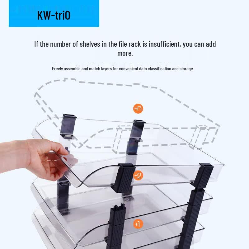 Kede You Stackable Transparent Desktop File Organizer