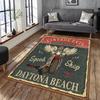 Vintage Classic Motorcycle Garage 3D Printed Carpet Living Room Retro Race Car Large Rug Home Decor Bedroom Non-Slip Floor Mat