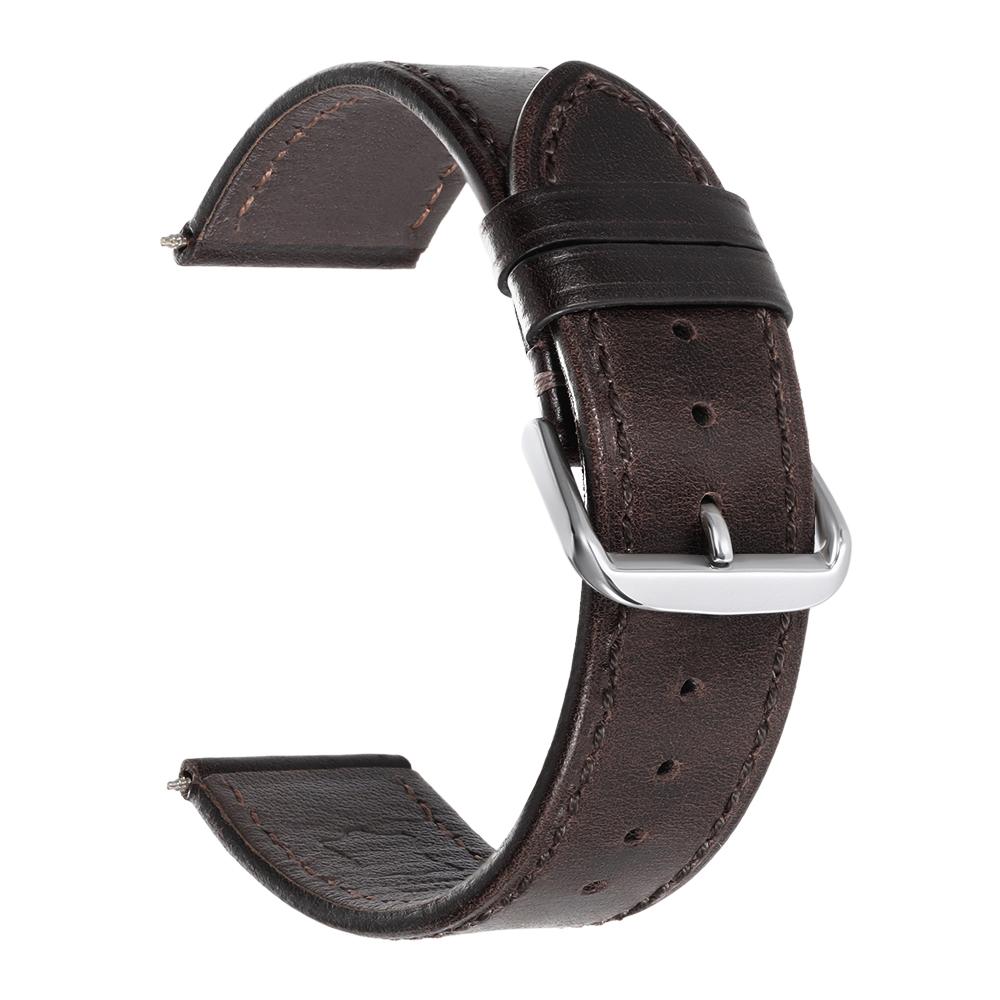 Retro Genuine Leather Strap Oil Wax Discoloration Cowhide Leather Band 18/20/22mm High Quality Business WatchBand Accessories