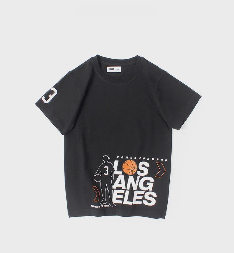 Children's Quick-Dry Cotton Basketball T-Shirts - Summer Short-Sleeve Tops for Boys