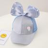 Spring and summer sunscreen parent-child fashion cute bow cap children's hat baseball net hat sun hat