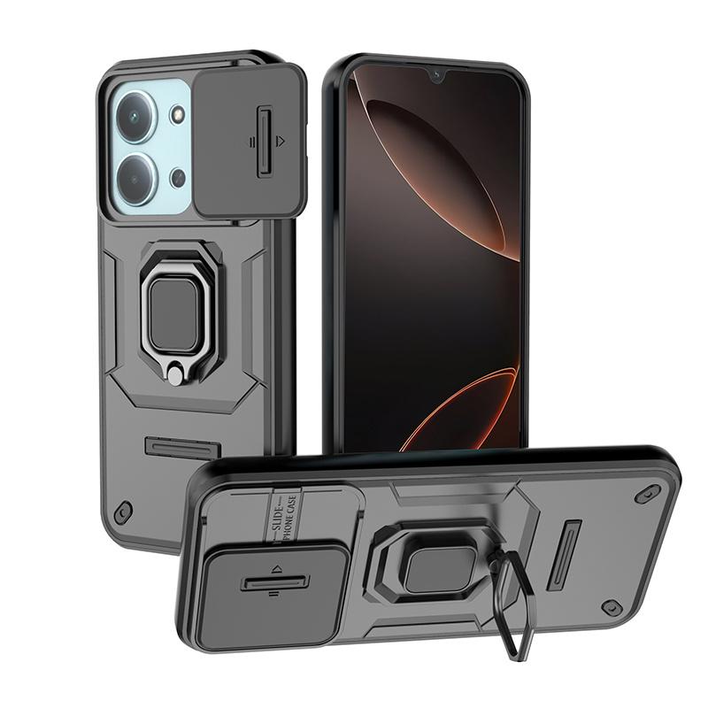 For Xiaomi Redmi 15C 5G 173mm Case Magnetic Ring Holder Armor Cover For Redmi15C Redmy 15C 15 C 5G Slide Camera Protect Coque