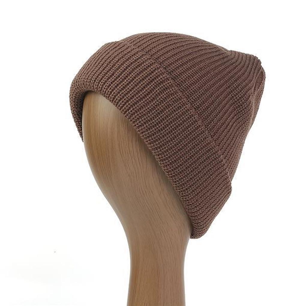 Touca Básica de Tricô (Castanho)