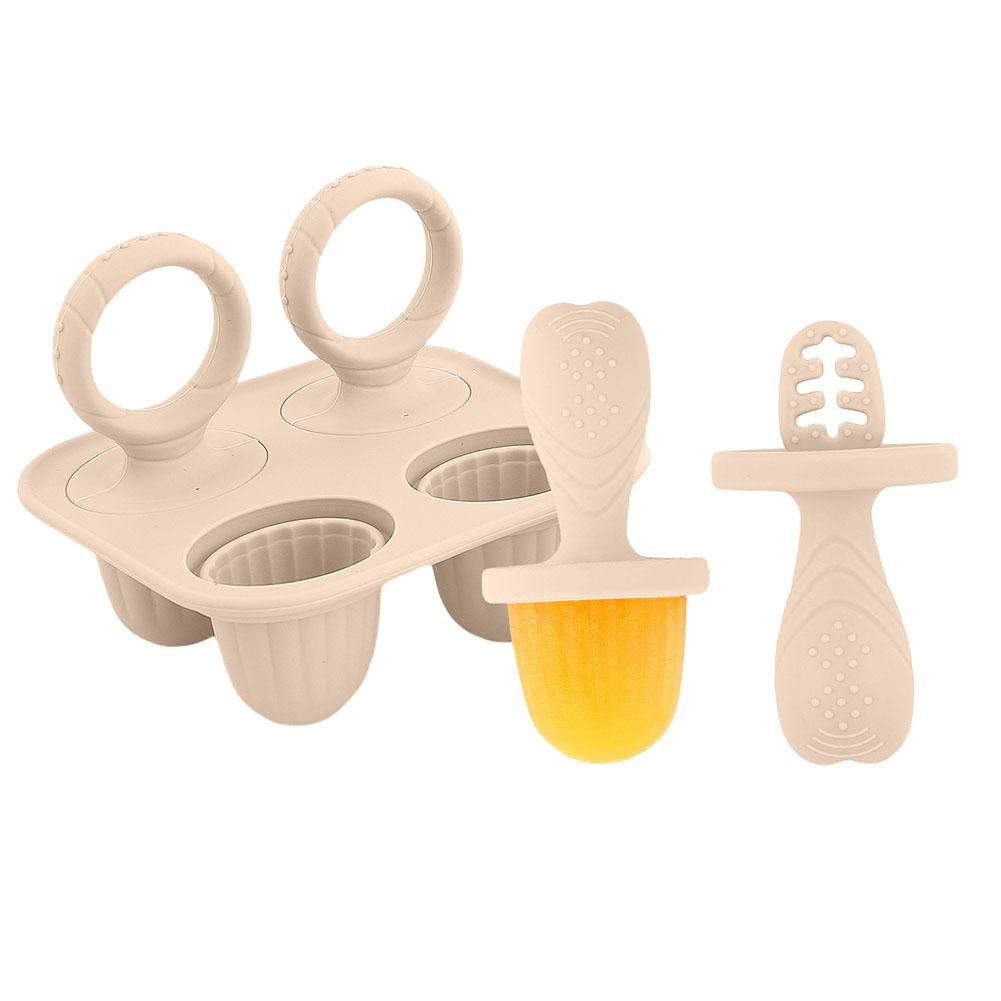 Silikon-Eis am Stiel-Formen Multifunktionale Muttermilch-Eis am Stiel-Formen Wiederverwendbarer Eis am Stiel-Hersteller mit Griff Baby-Fütterungszubehör
