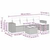VidaXL Salon de jardin 6 pcs avec coussins gris résine tressée 3325677