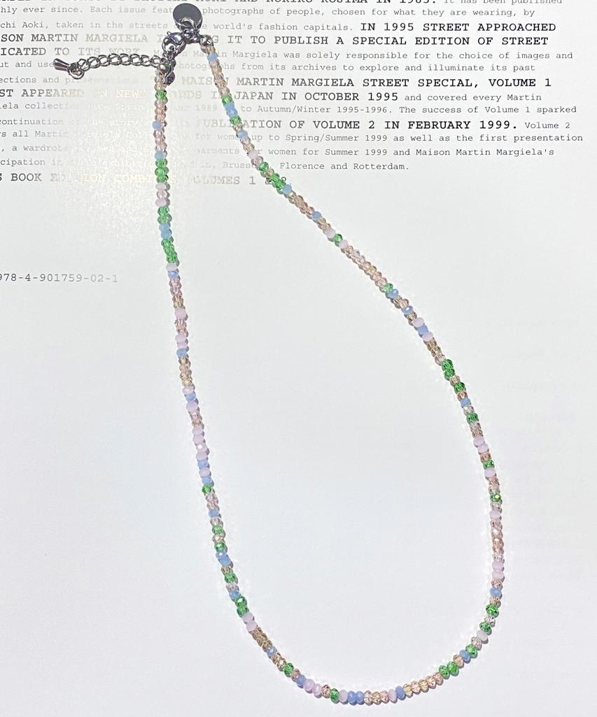 Runds Crystal Bead Necklace (5 Colors)