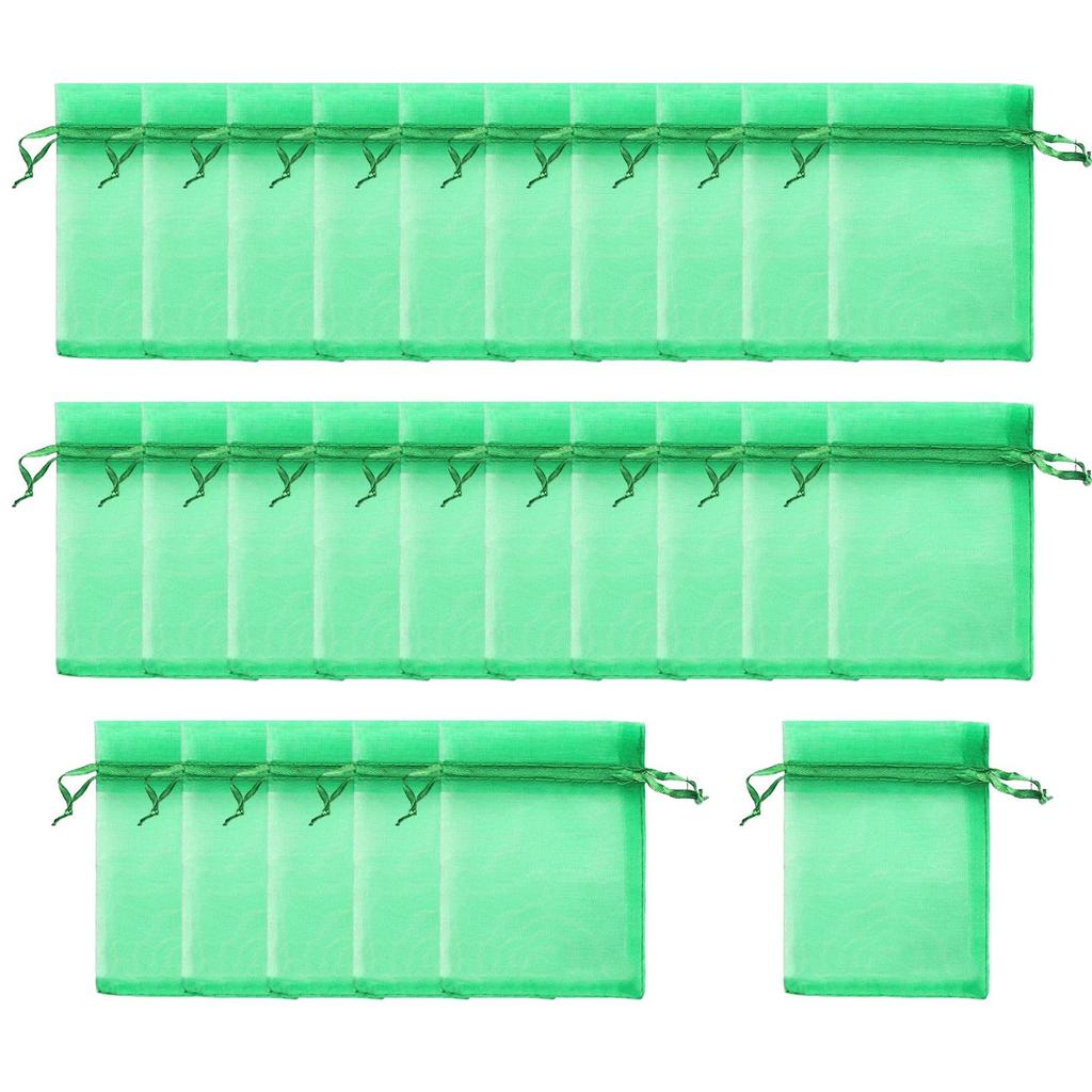 100er Pack Obstnetzsäcke 10x15 cm Obstschutz-Netzsäcke Klein für Erdbeeren Beeren Mangos Tomaten Äpfel