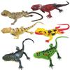 1PCS Soft Rubber Lizard Toy Realistic Squeak Sound Simulation Reptile Desktop Decoration Cognitive Learning Animal Ornaments