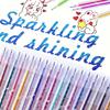 36 Color Glitter Gel Pens, 36 Pcs Set, for Highlighting, Marking, Drawing, Doodling and Smooth Writing for School Office Exams