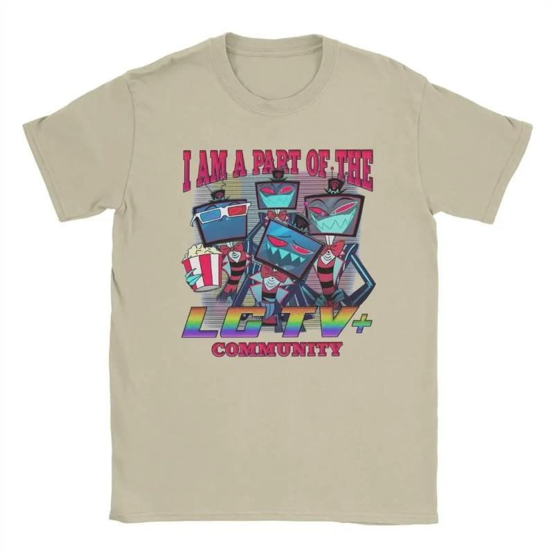 Women's Vox Hazbins Hotel T-shirt Retro Short Sleeve Round Neck T-shirt Plus Size T-shirt Loose Casual Shirt