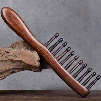 Natural Comb Meridian Massage Anti-Static No-Snags Wide Tooth Comb For Women Girl Straight Curly Hair