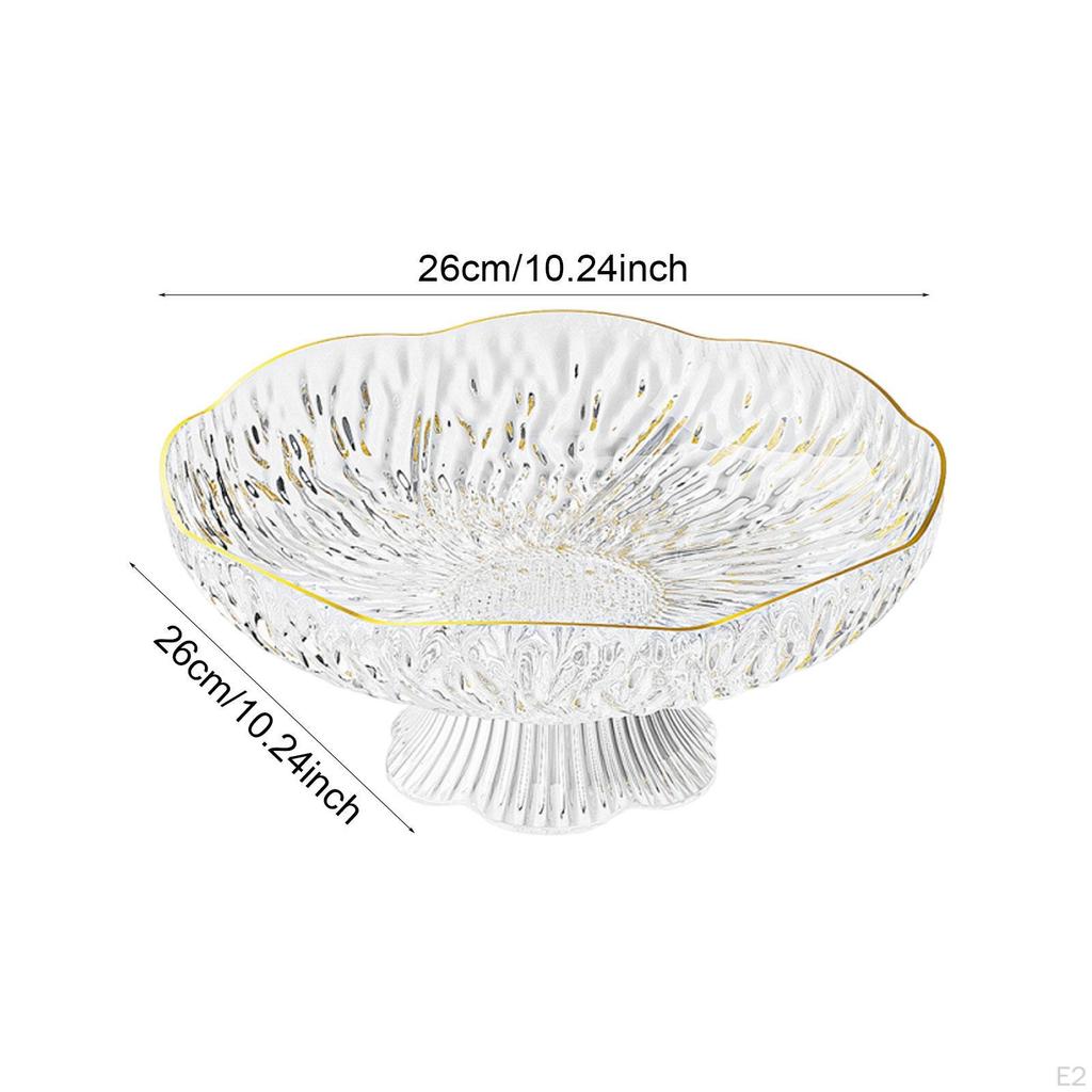 Decorative Pedestal Bowl Decor Stylish Fruit Basket Display Stand for Household Wedding Table