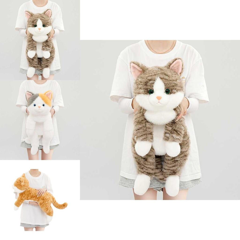 Cute Realistic Cat Plush Toy With Soft Pp Cotton For Kids Birthday Gift