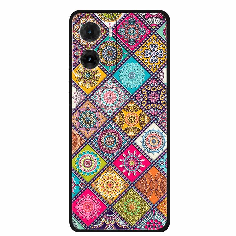 3D Emboss Case For Motorola G06 Phone Case Flowers Shockproof Soft Silicone Coque For Motorola E15 G05 G06 Power Back Cover Case