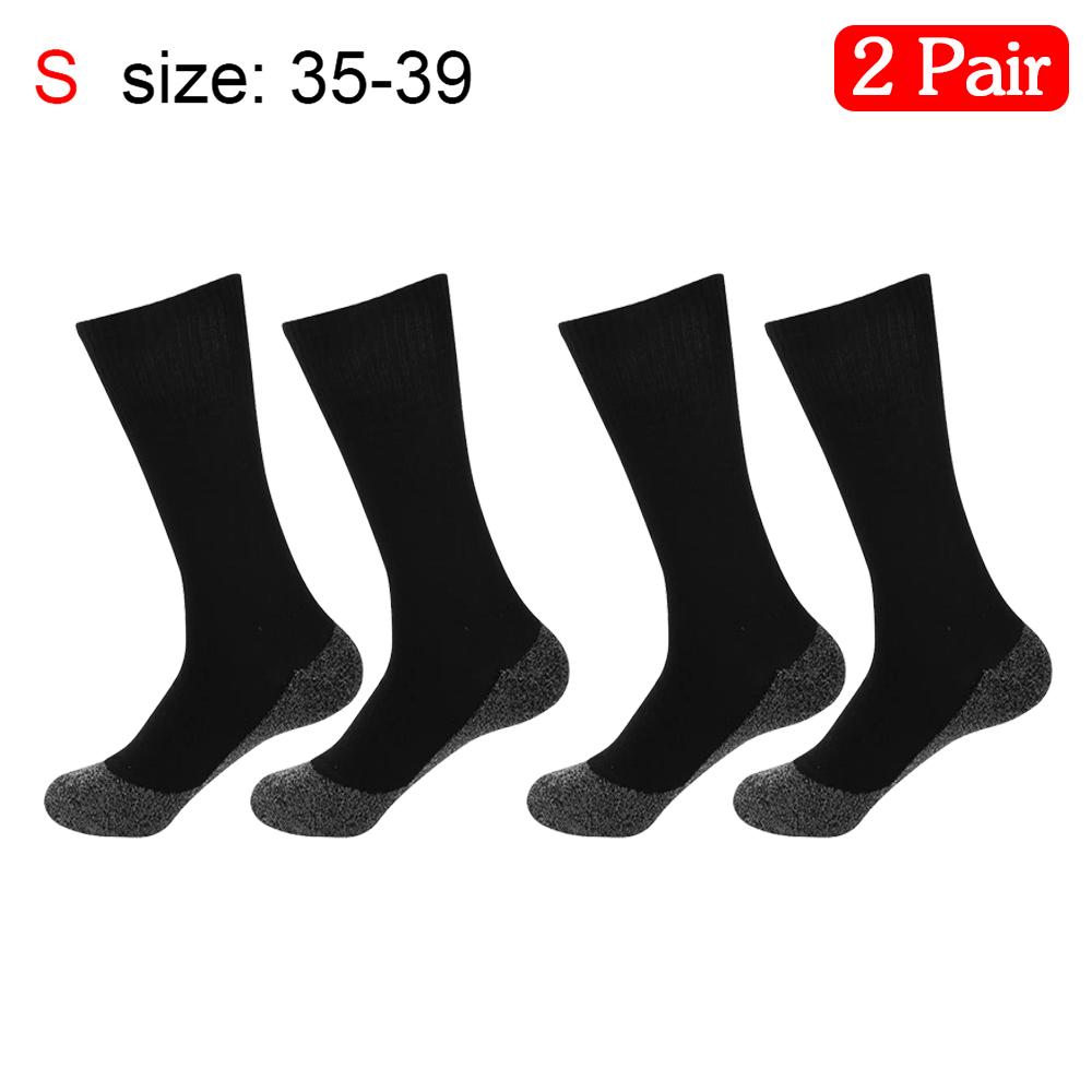 1/2Pairs Thermal Heated Socks Winter Self-Heating Socks Soft Elastic Thicken Anti-Slip Socks For Women Men Outdoor Ski Tube Sock