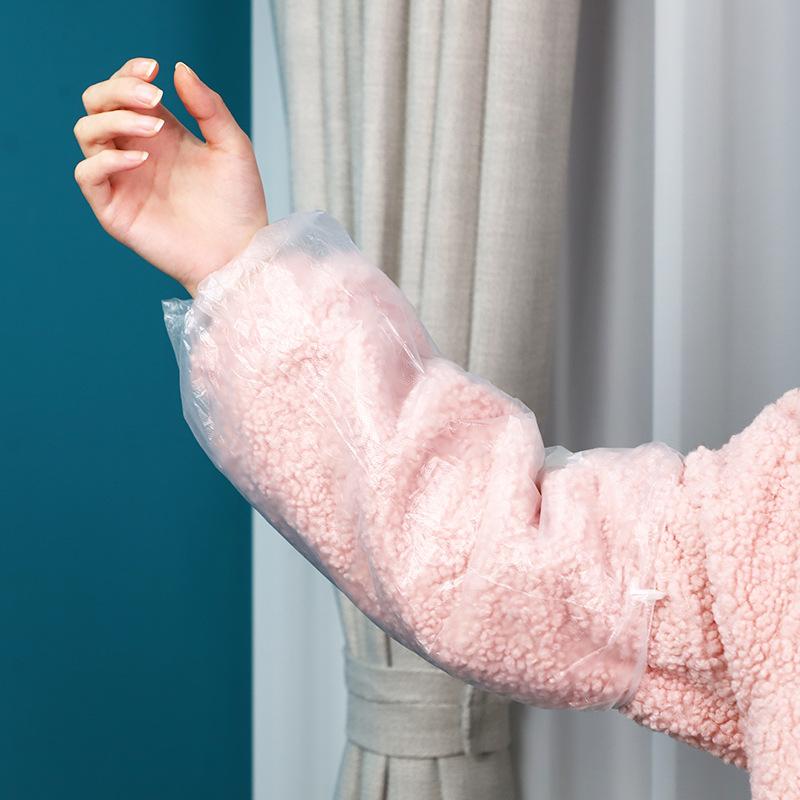 Waterproof Plastic Oversleeves Protector Disposable BBQ Protect Antifouling Oil-proof Kitchen Cooking Sleeves Home Accessories