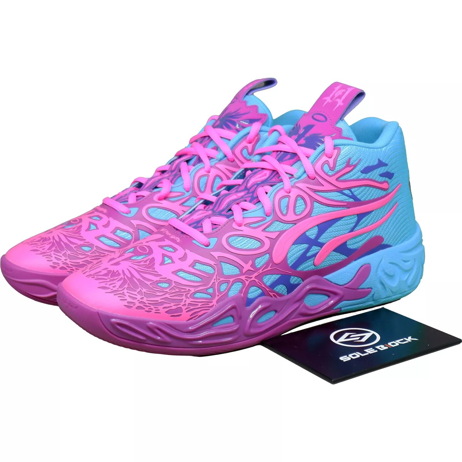 Баскетбольные кроссовки Puma LaMelo Ball MB.04  Iridescent Hornets  310836-01 Мужские EU 42.5 розовый/синий