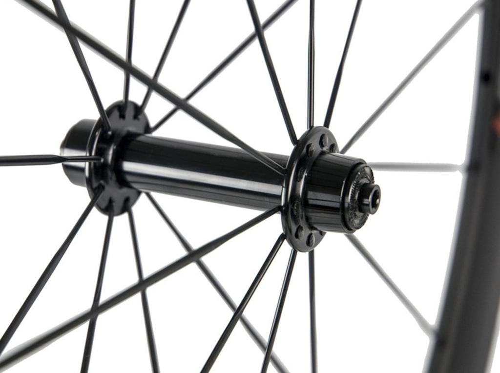 Superteam Carbon Bicycle Wheels, Front 60mm, Rear 88mm, Clincher Road Wheels, 700C (Transparent Black)