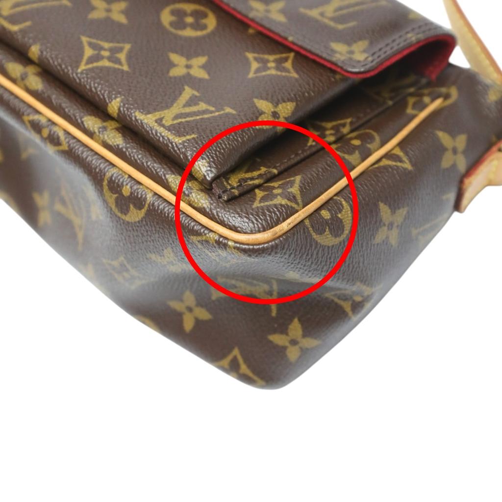Louis Vuitton Monogram Viva Cite PM Shoulder Bag Brown Women M51165 Used