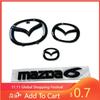 2025 Hot Plastic Car Front Trunk Emblem for Mazda 6 Mazda6 Steering Wheel Badge 3D Body Replaced Sticker Rear Tail Refitting Dec