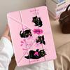 Black Cat Holder Cover Tablet Case For iPad Air 4 5 M3 M2 1 2 M4 11inch Pro 11th 10th 9th 8th 7th 12.9inch Mini 6 7 Pro 2025