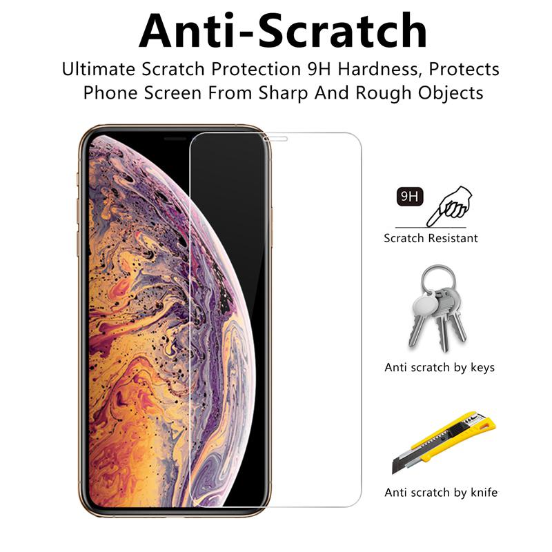 3PCS Full Cover Tempered Glass For iPhone17 16 15 13 12 Mini 11 14 15 Pro Max 6S 7 8 14 Plus Screen Protector On iPhone XR XS MAX Glass