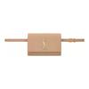 Yves Ysl Kate Gold Logo Embossed Leather Waist Bag Women Waist Bag Dark-Beige 534395-BOW0J-2721