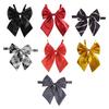 Men Bow Tie Detachable Design Smooth Texture Solid Color Striped Print Neck Tie Weddings Business Parties Outfit Accessories