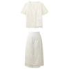 Sancai Lyocell Floral Cardigan & Skirt Set