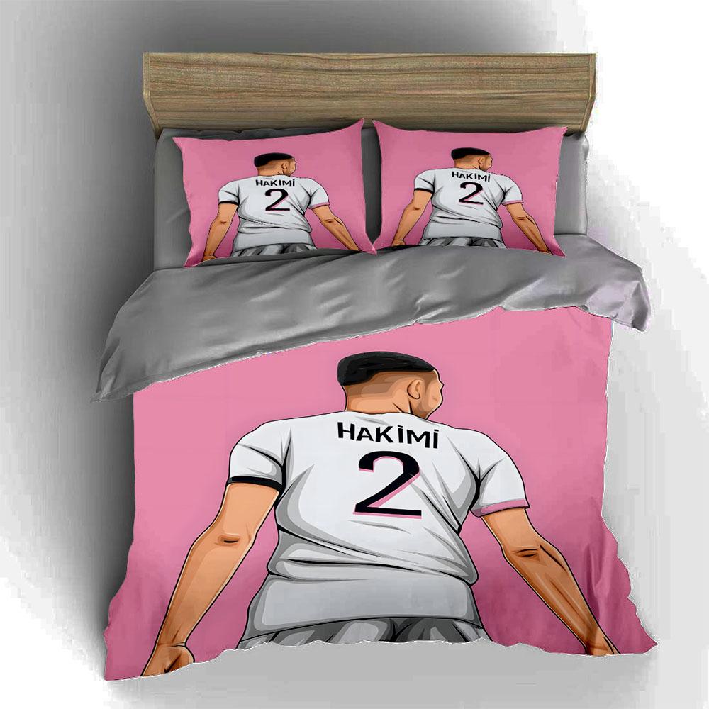Footballer with jersey. Bedding sets Duvet cover sets Duvet covers Pillowcases(1 * Duvet Cover 2 * Pillowcases, without duvet insert)