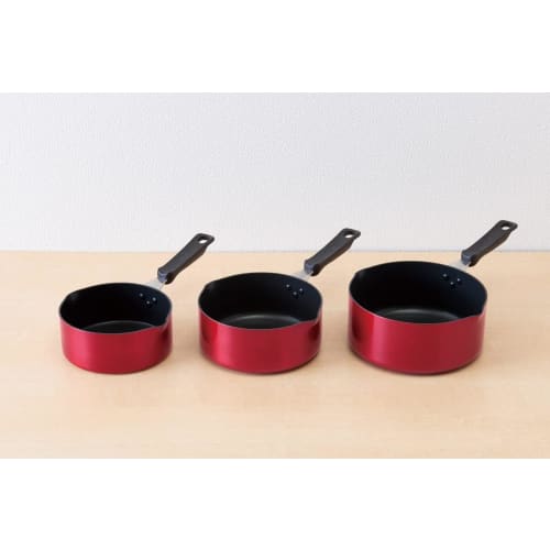 Thermos Durable Series Single Pot Cook Pan 18cm Red IH Compatible KNA-018S R