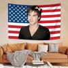 Ian Somerhalder Amerikansk Flagg Gobelin Damon Salvatore Stil Klassisk TV-Plakat Estetisk Soveromsbakgrunn Festdekorasjon