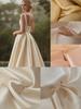 Natural and comfortable pure color Mikado fabric suitable for wedding dresses formal gowns and handmade DIY clothing fabrics