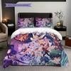 Fantasy Heroes Unite Colorful Adventure Bedding 1 Duvet Cover 2 Pillowcase Without Core Soft And Comfortable Bedding Set