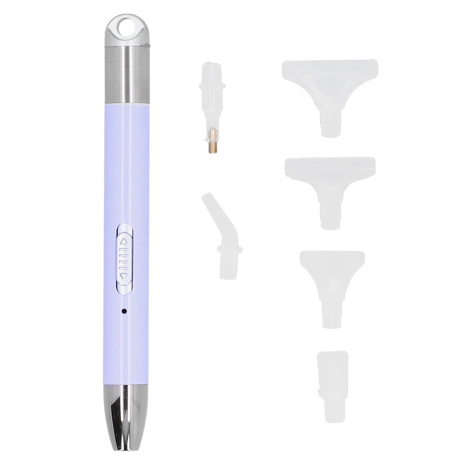 

Алмазная ручка для рисования с подсветкой USB-перезаряжаемая DIY CrossStitch Craft Tools 6 шт. наконечник(Таро Пурпурный )