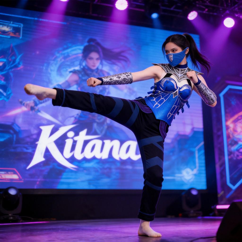 Mortal Kombat Kitana Cosplay Costumes For Anime And Gaming Events