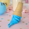 Desk Accessories for Office Melting Ice Cream Ornament, 3D Printed Cone Colorful Entryway Ornaments Sculpture, Fun Tabletop Ornament Home Decoration
