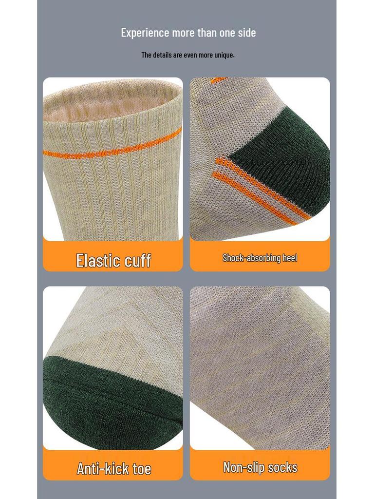 Sommer Merino Wolle Anti-Rutsch Wander- und Sportsocken - Atmungsaktiv und Warm