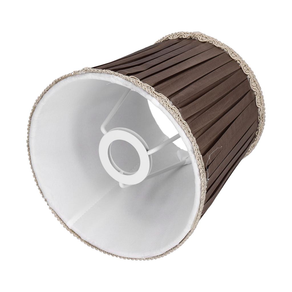 Cloth Lampshade Interventional Modern Decorative Fabric Table Lamp Cover for E14 BulbsCoffee