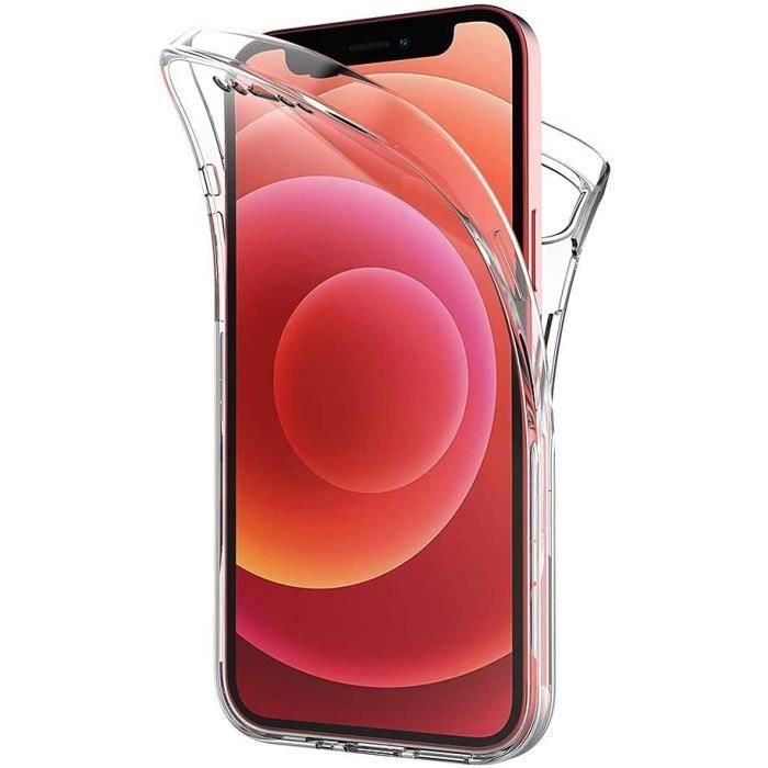 Coque pour iPhone 13 - Phonillico - 360 Intégrale - Transparent - Souple - Protection Avant Arrière