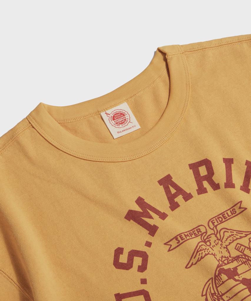 Beulonseun 1970er US Marine T-Shirt Gelb