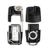 3 Button Flip Folding Key Shell Case For Volkswagen Vw Golf Passat Beetle Polo Bora Replacement Fob Car Key Cover