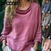 Women's Fashion Casual Long Sleeve V-Neck Blouses & Shirts