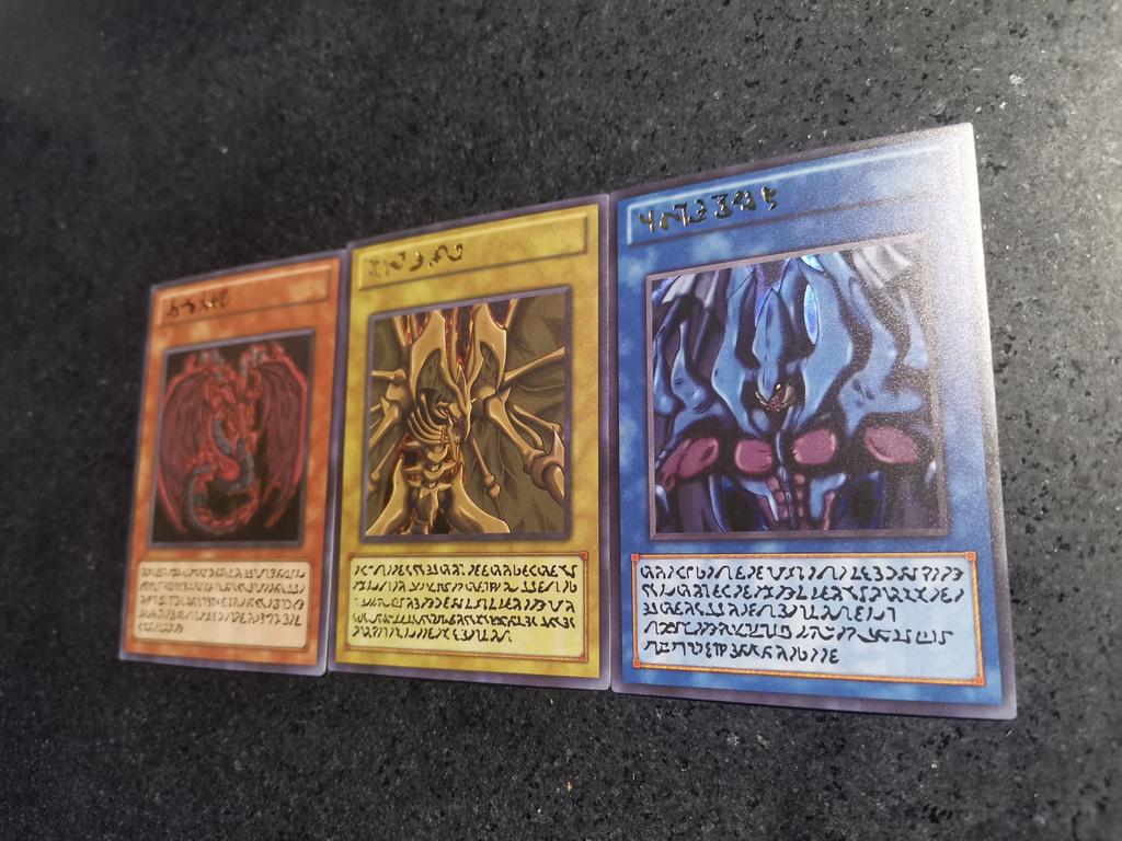 Yu-gi-oh! 3pcs/set Phantasm Diy Self-made Card Collection Cards Gauze Flash Anime Toy Gift Colorful Flash